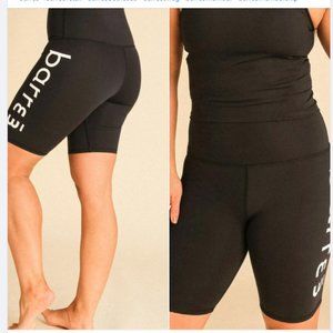 BARRE3 BOLD SIGNATURE BIKE SHORT-----BLACK-----NWT
